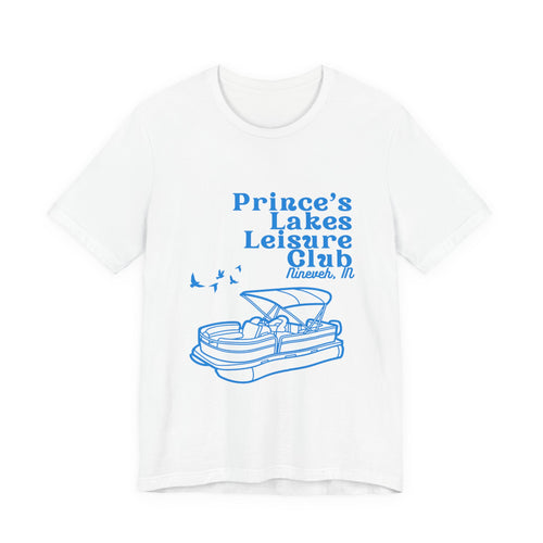 Lake Club Pontoon Boat Tee – "Prince's Lakes Leisure Club" Vintage Boating T-Shirt