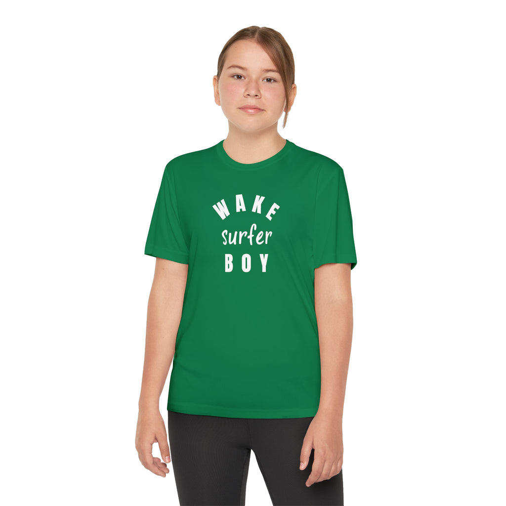 Youth Wake Surfer Boy Tee