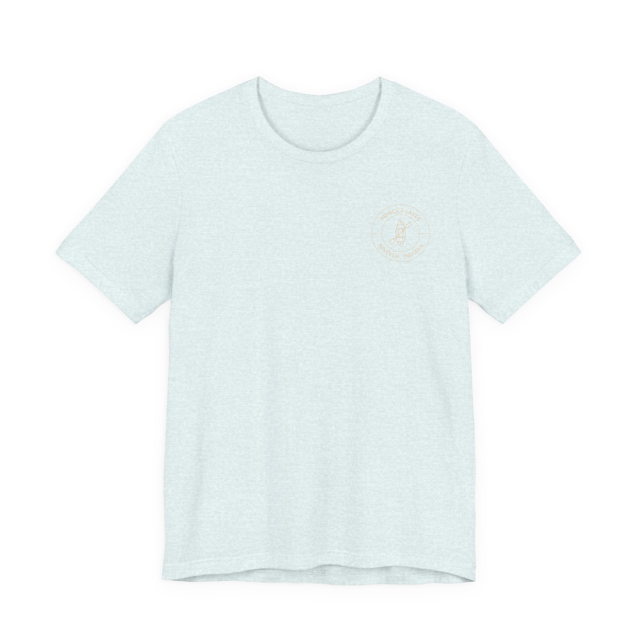 Kayak Pocket & Back Print Prince's Lakes Minimalist Tee —  Short Sleeve Shirt