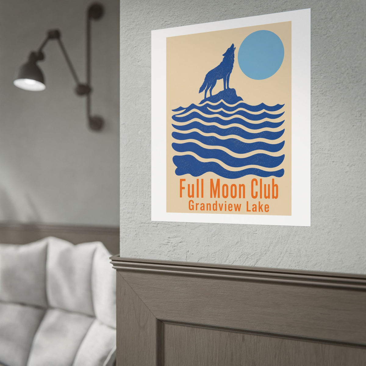 Full Moon Club Grandview Lake Poster