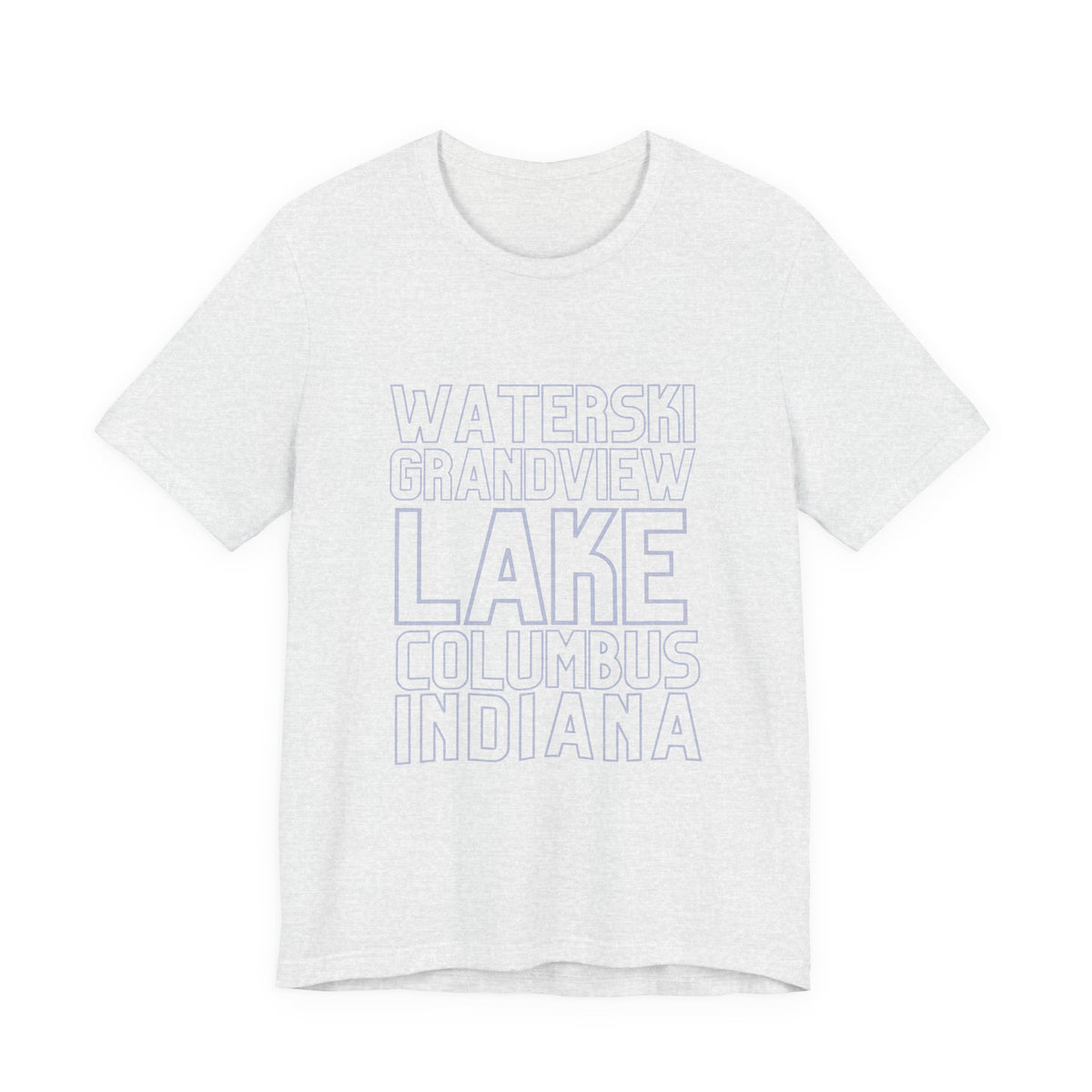 Grandview Lake Columbus Indiana Waterski Tee — Vintage Beach Town T‑Shirt