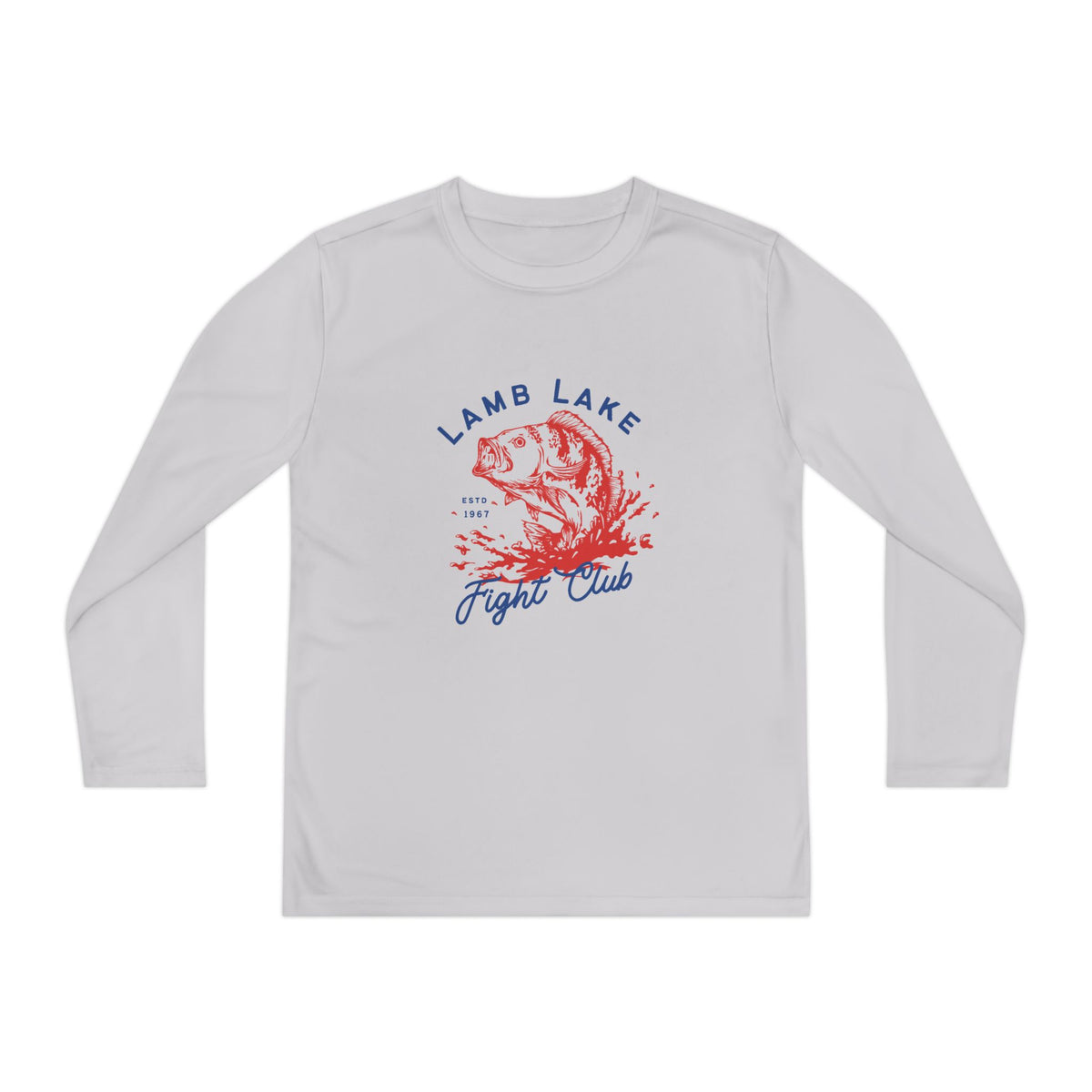 Youth Long Sleeve Tee — "Lamb Lake Fight Club" Graphic