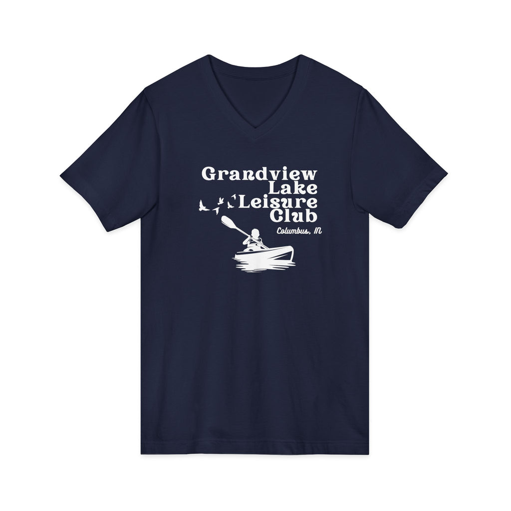 Grandview Lake Kayak Leisure Club V-Neck Tee