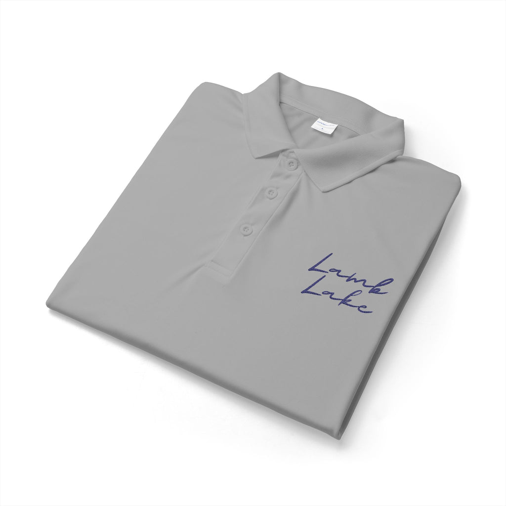 Embroidered 'Lamb Lake' Polo — Lightweight Performance Shirt