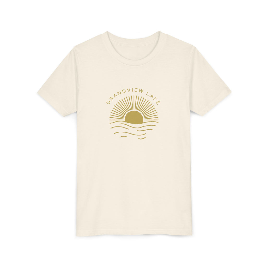 Youth Tee — 'Grandview Lake' Golden Hour Sunset Kids T-Shirt