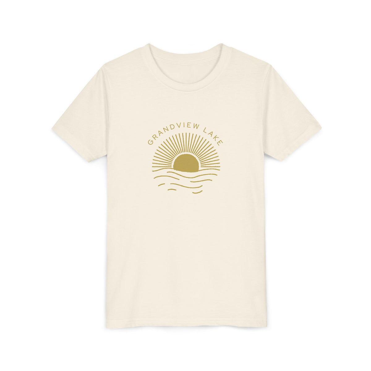 Youth Tee — 'Grandview Lake' Golden Hour Sunset Kids T-Shirt