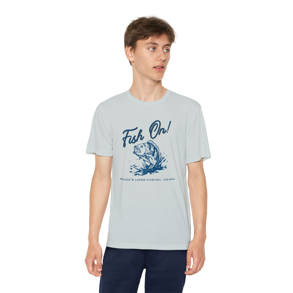 Youth Performance Tee — Prince's Lakes "Fish On!" Graphic T-Shirt