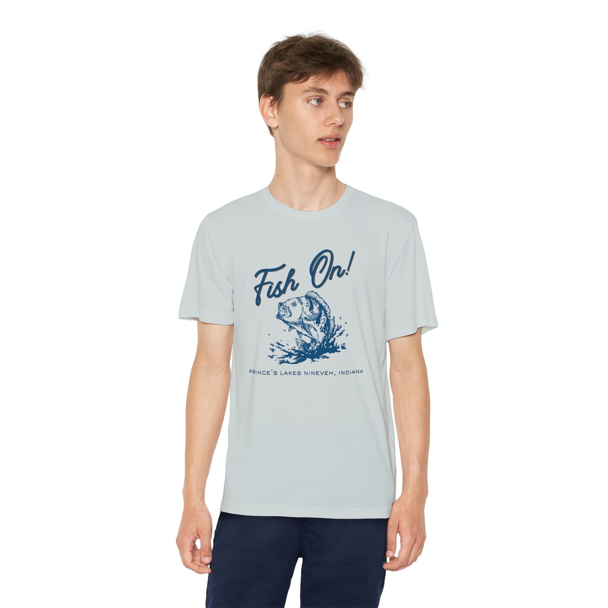 Youth Performance Tee — Prince's Lakes "Fish On!" Graphic T-Shirt