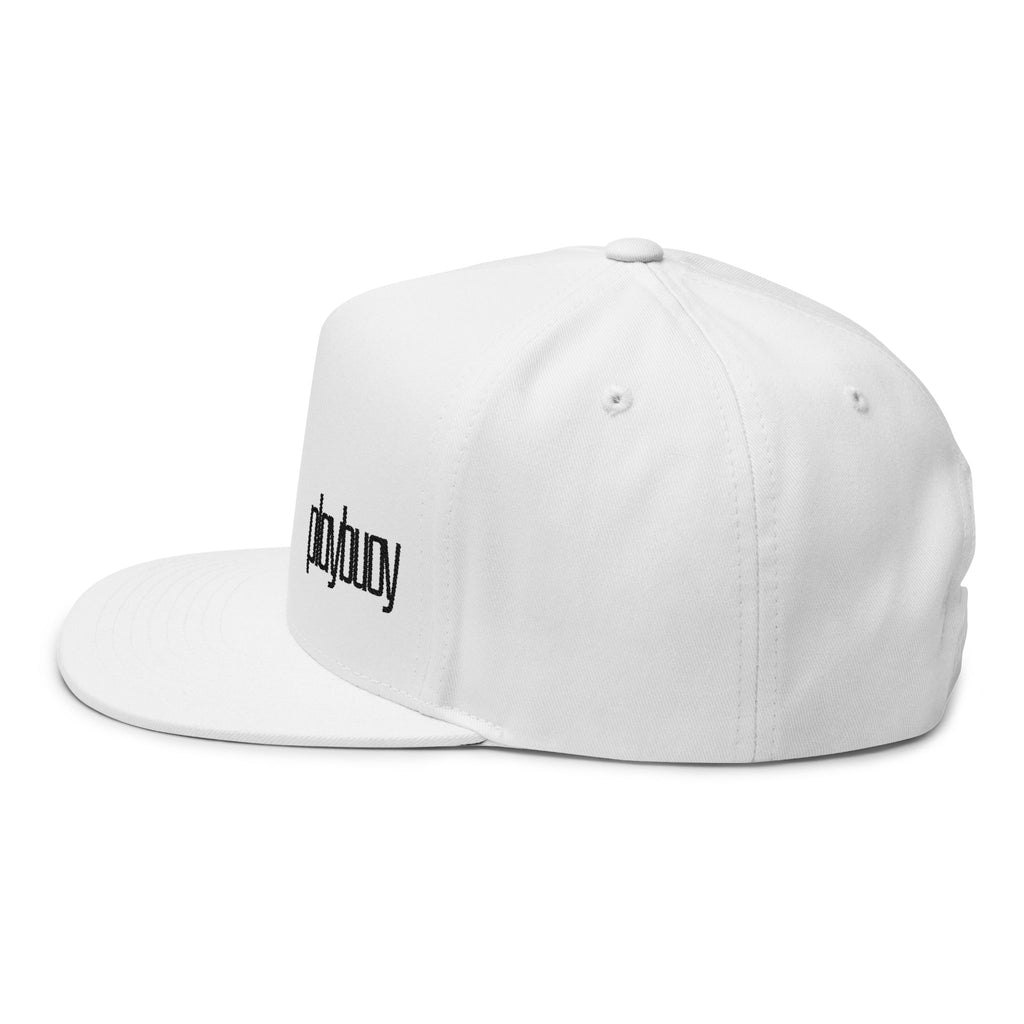 Embroidered 'playbouy' Flat Bill Cap — Minimal Logo Snapback