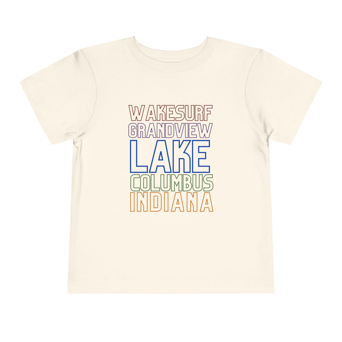 Grandview Lake Columbus Indiana Toddler Tee — Wakesurf Grandview Summer Shirt