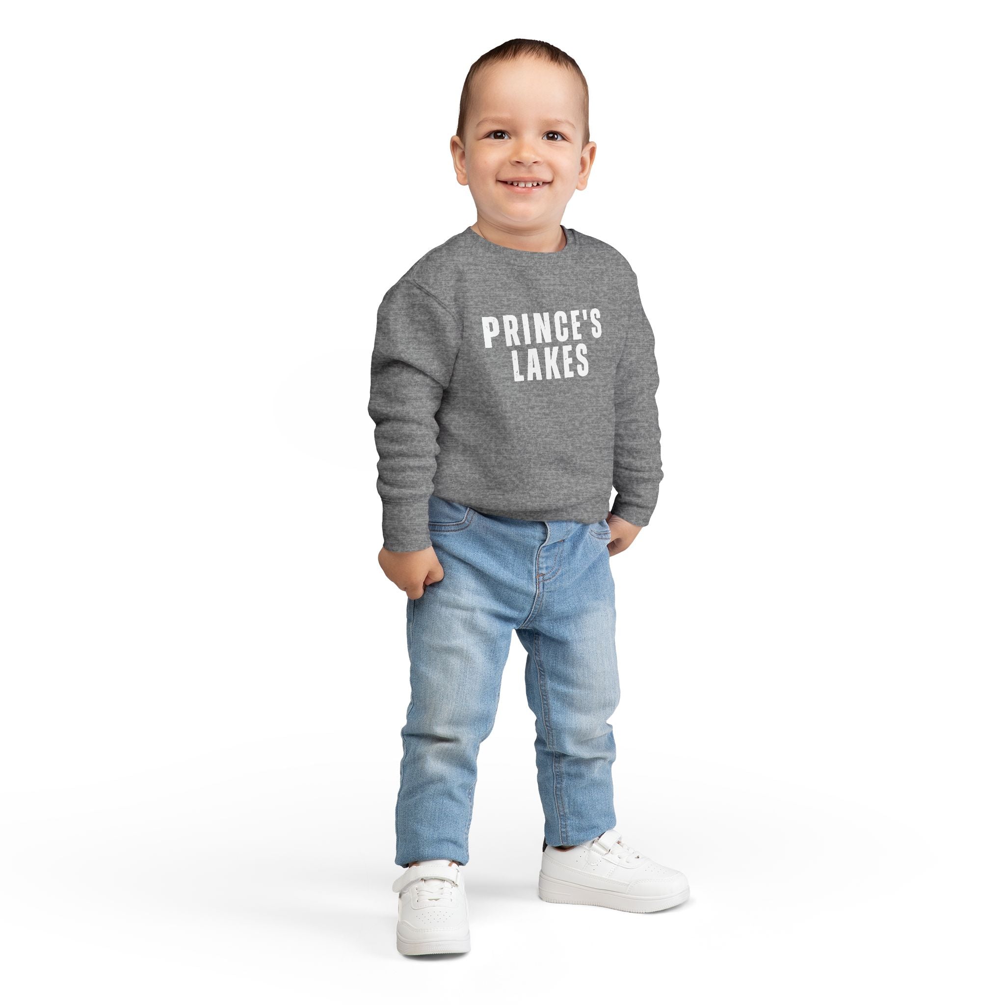 Toddler Sweatshirt - "Prince's Lakes" Retro Camp Logo Kids Pullover