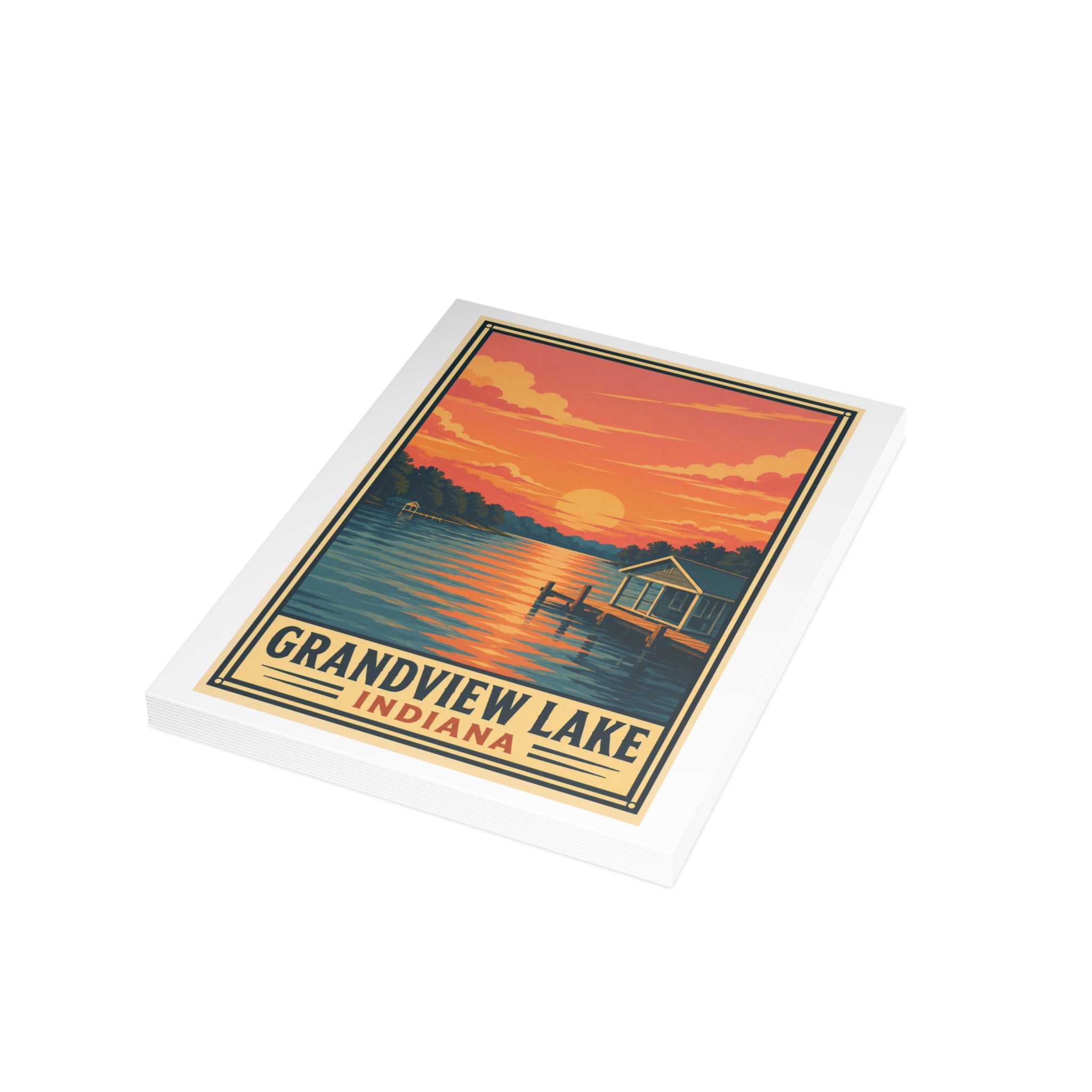 Grandview Lake National Park Style Postcard Bundle