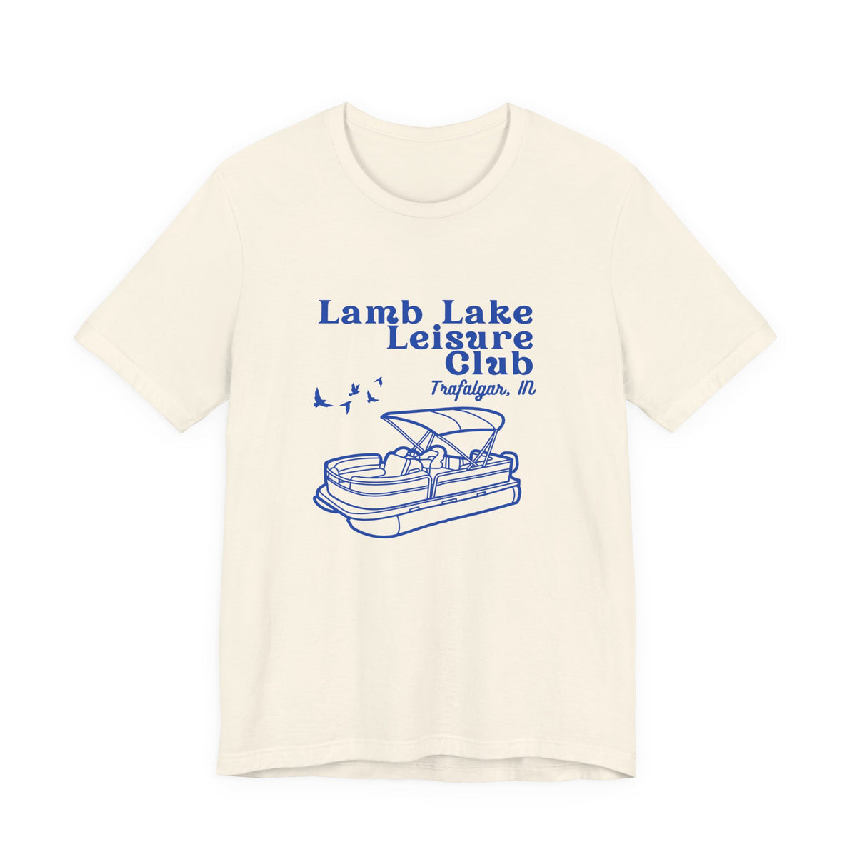 Pontoon Tee – "Lamb Lake Leisure Club" Vintage Boating T-Shirt