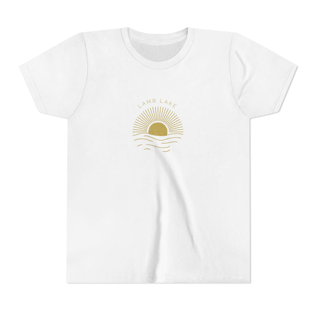 Youth Tee — 'Lamb Lake' Golden Hour Sunset Kids T-Shirt