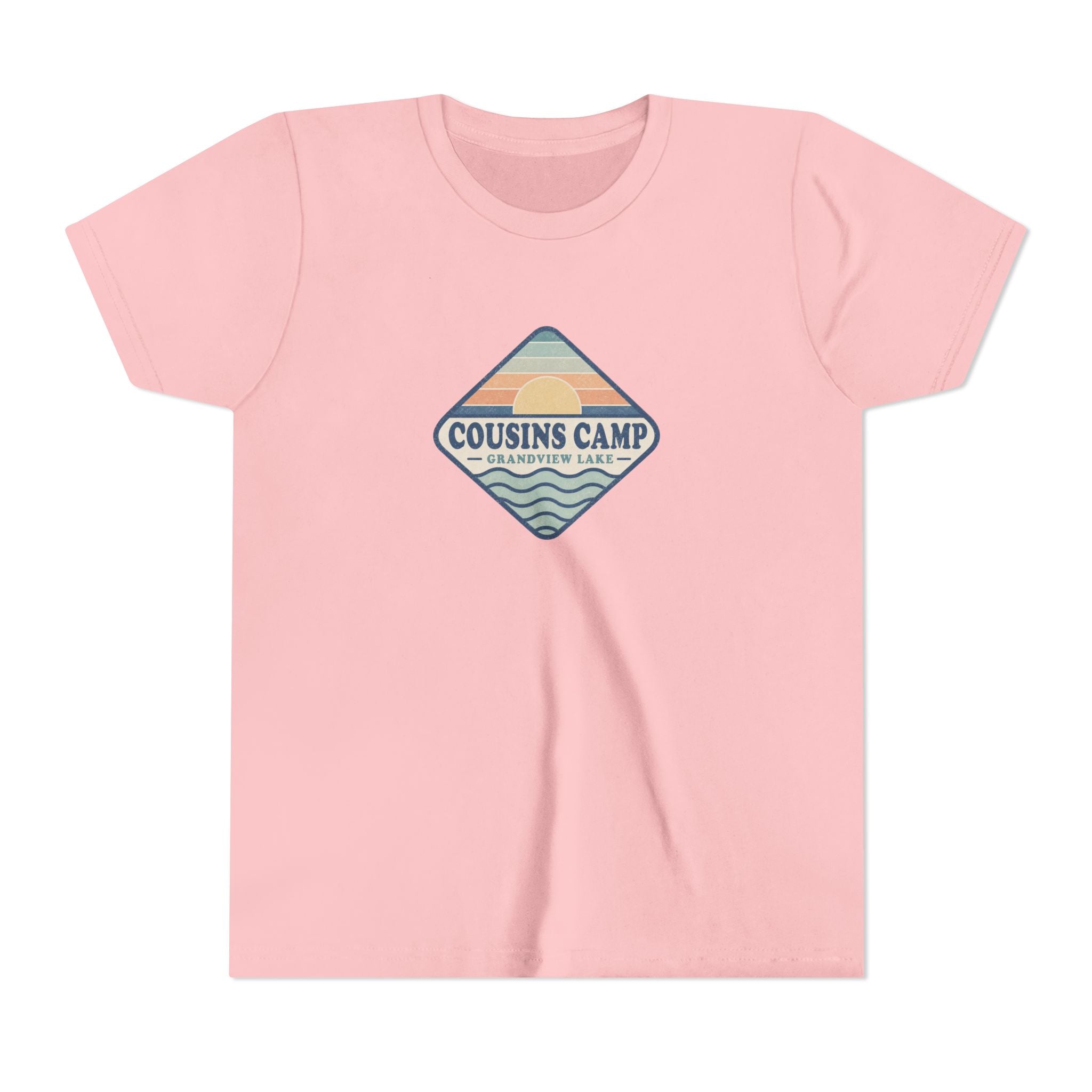 Cousins Camp Youth Tee — Retro Lakeside Summer Camp Kids Shirt