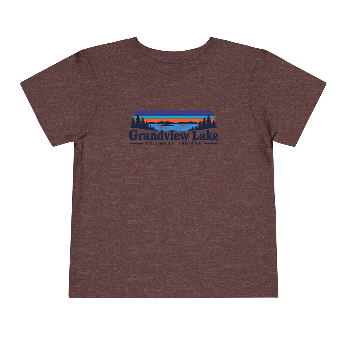 Toddler Tee - "Grandview Lake" Retro Sunset Graphic