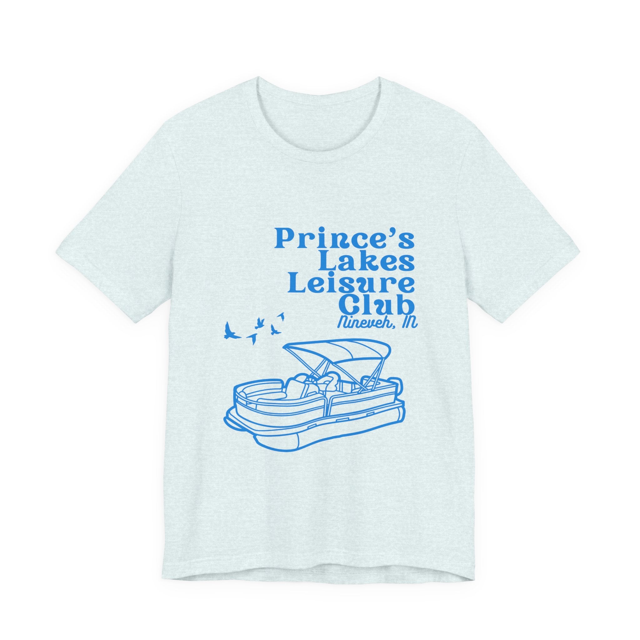 Lake Club Pontoon Boat Tee – "Prince's Lakes Leisure Club" Vintage Boating T-Shirt