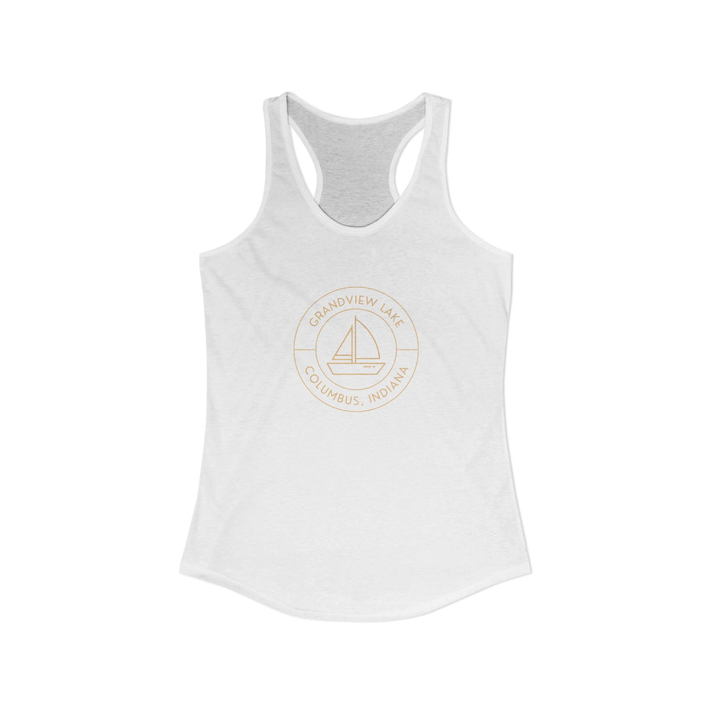 Women's Racerback Tank- Sailboat Grandview Lake