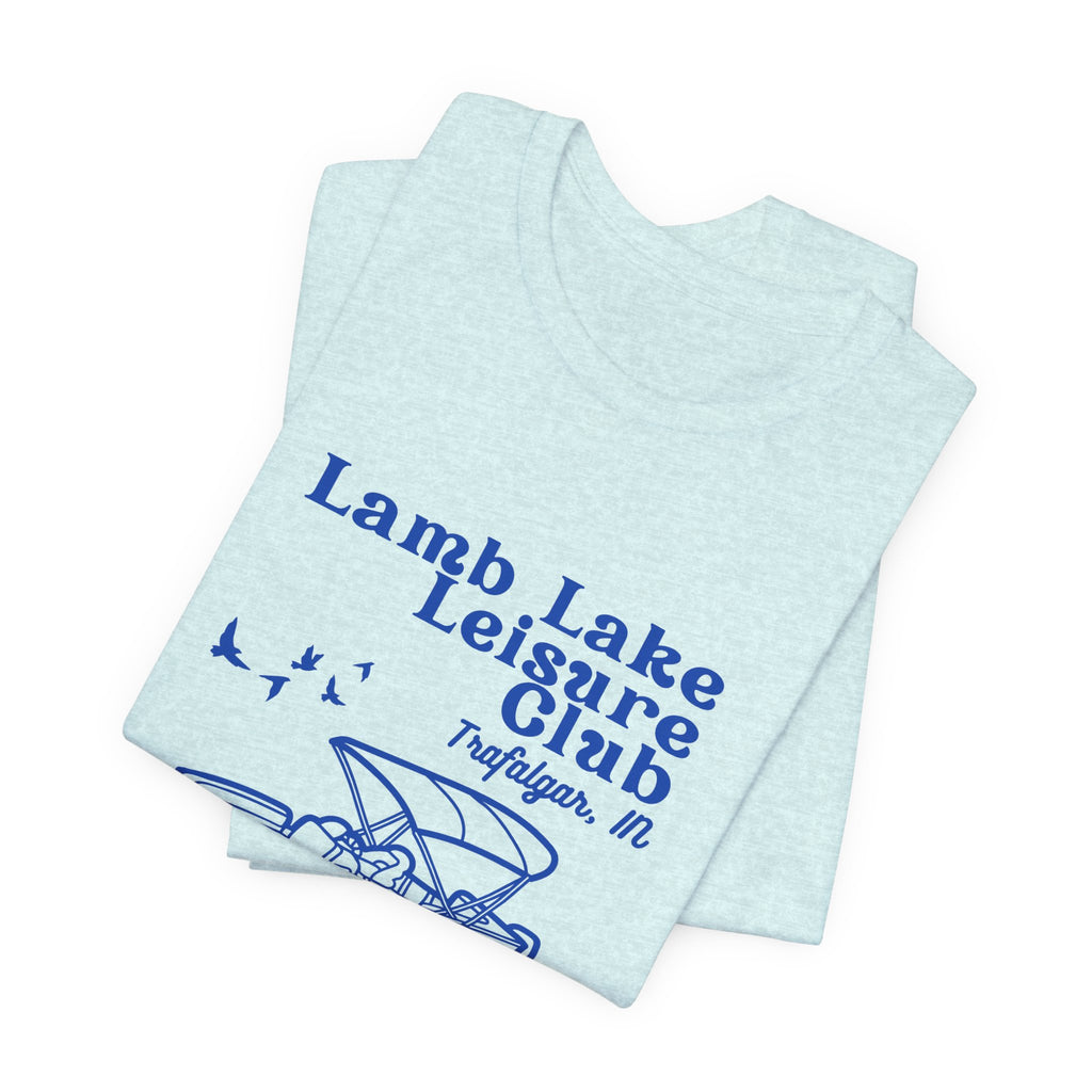 Pontoon Tee – "Lamb Lake Leisure Club" Vintage Boating T-Shirt