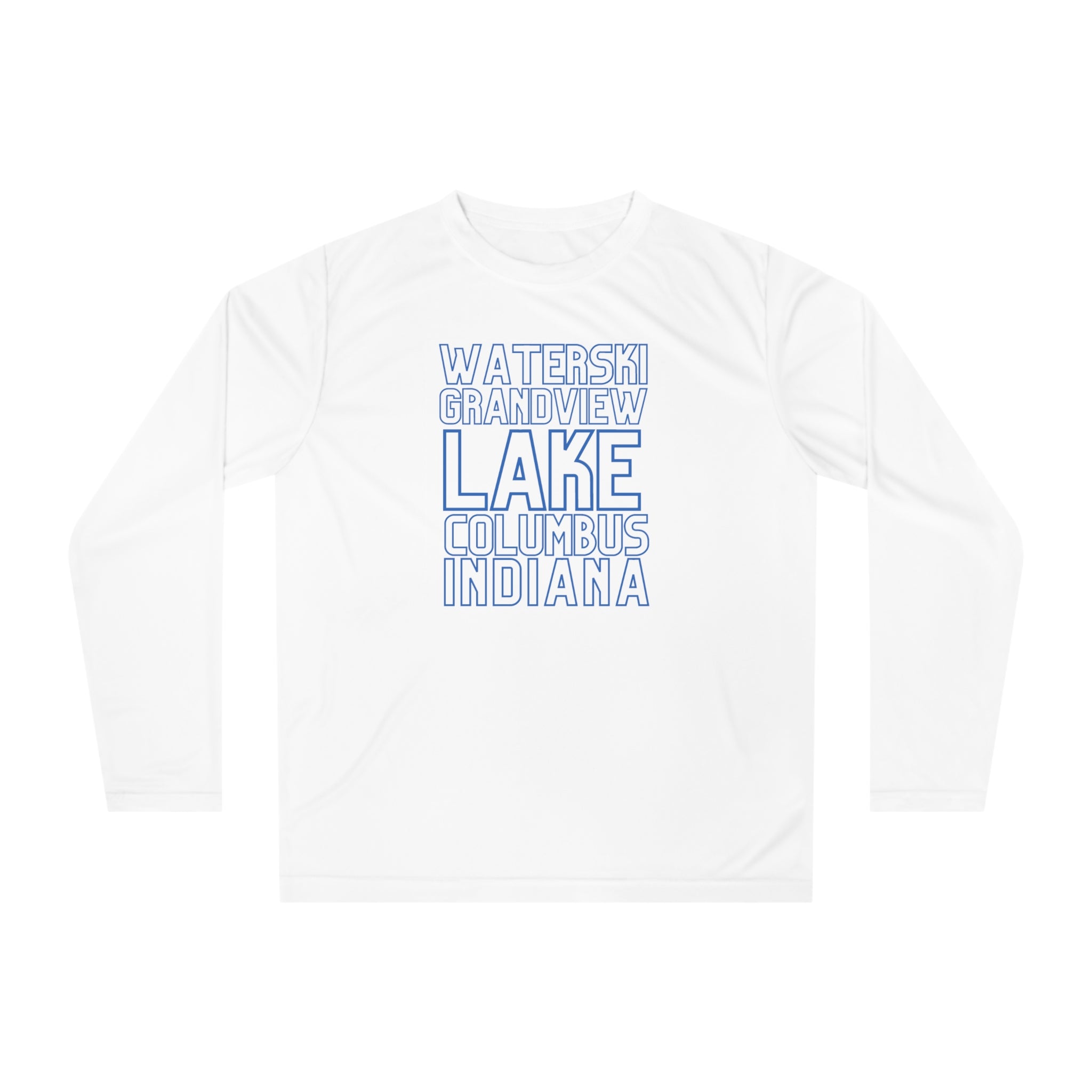 Lake Waterskiing Long Sleeve Shirt – Grandview Lake, Columbus Indiana