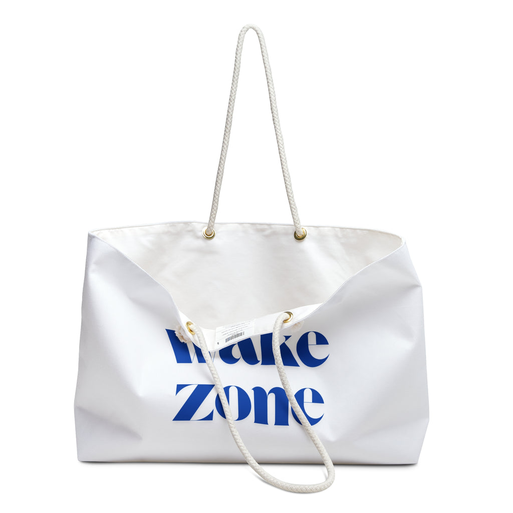 No Wake Zone Weekender Bag - Nautical Travel Tote