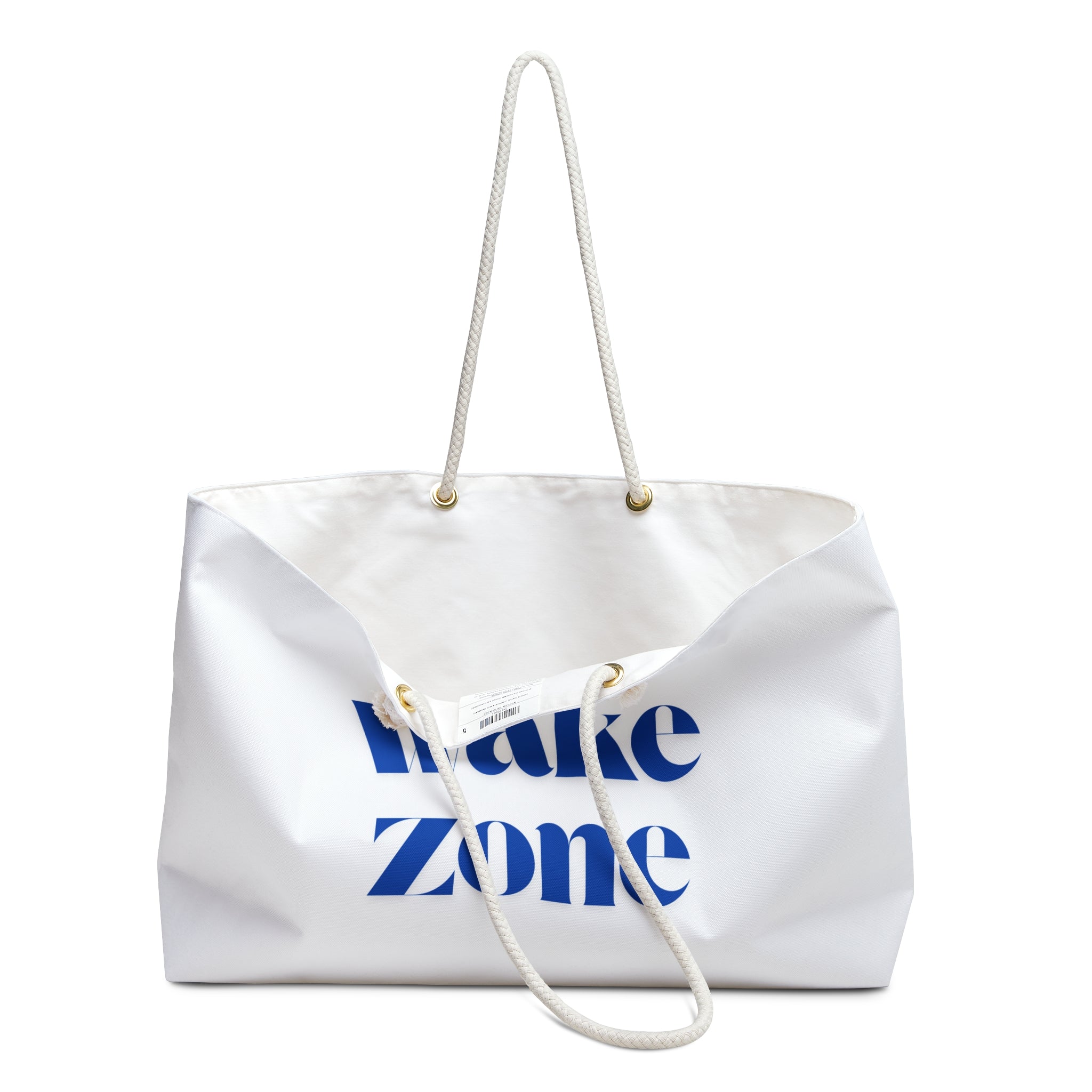 No Wake Zone Weekender Bag - Nautical Travel Tote