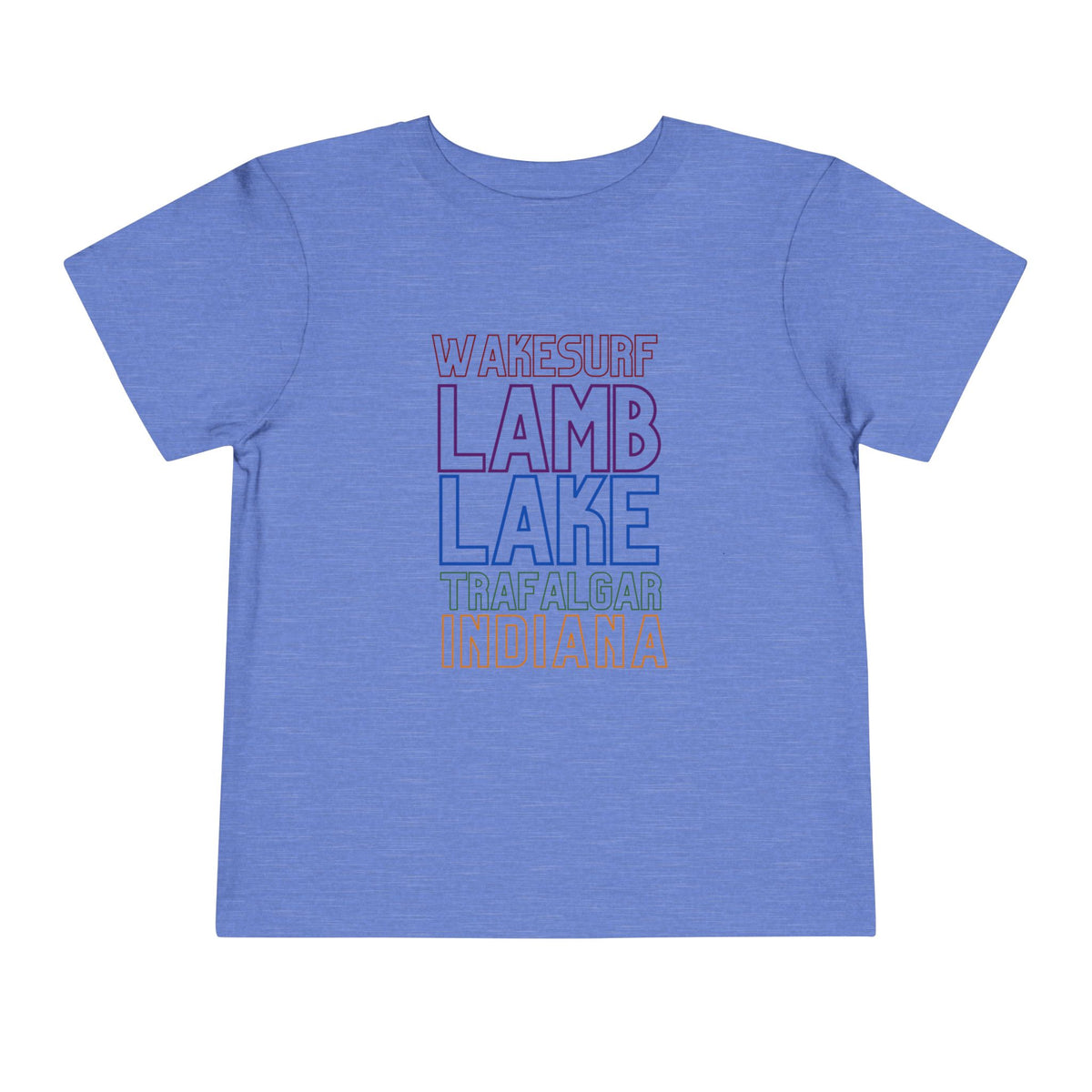 Lamb Lake Trafalgar Indiana Toddler Tee — Wakesurf Summer Shirt