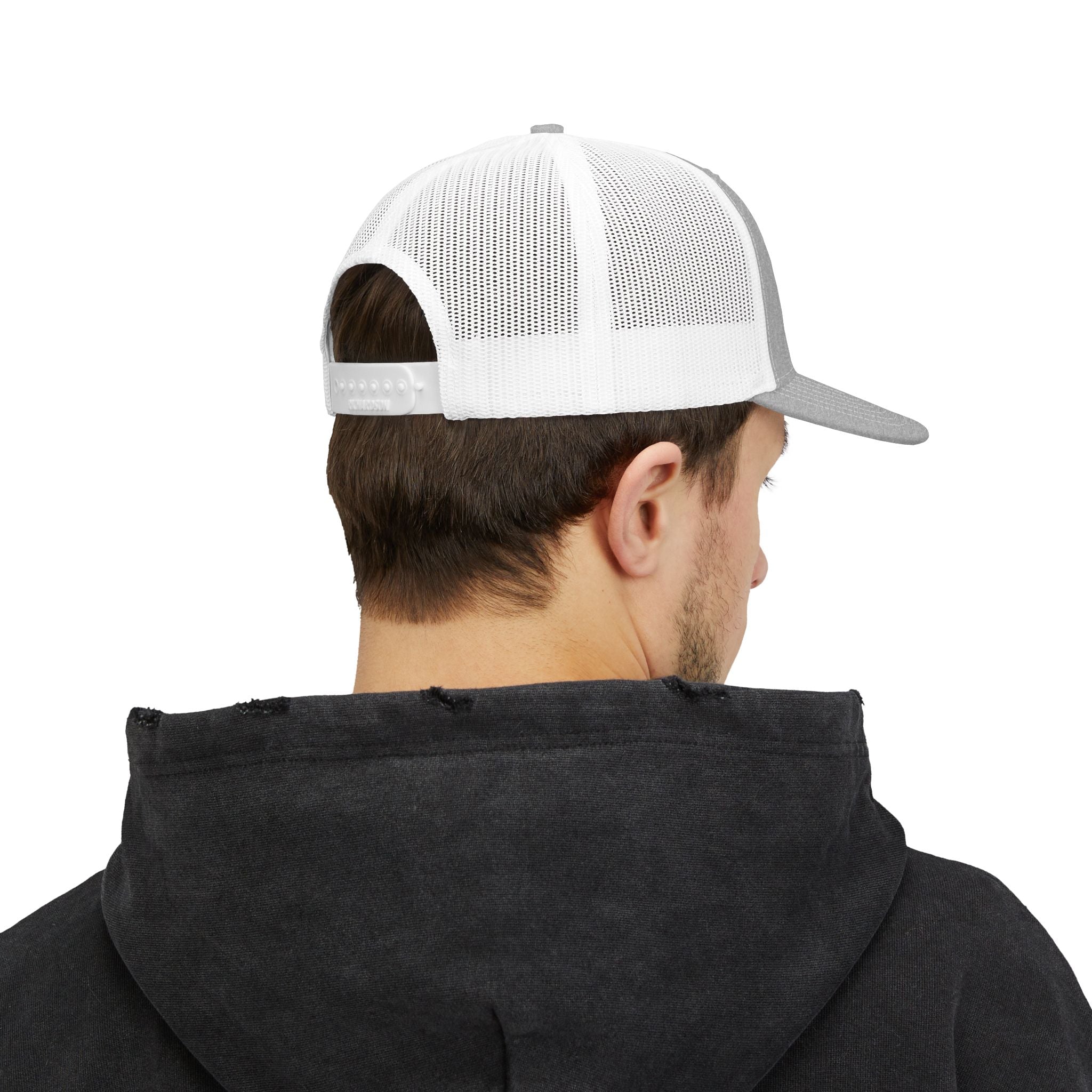 Lamb Lake Trucker Hat — Vintage Mesh Snapback Cap