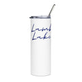 20oz Stainless Tumbler — Minimal Script "Lamb Lake" Travel Cup