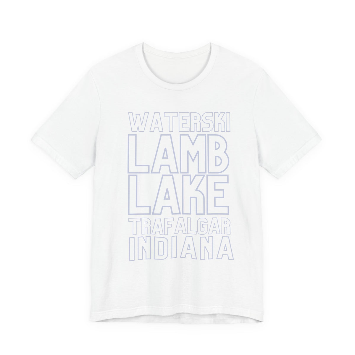 Lamb Lake Columbus Indiana Waterski Tee — Vintage Beach Town T‑Shirt