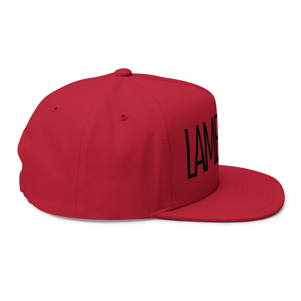 LAMB LAKE Embroidered Flat Bill Cap
