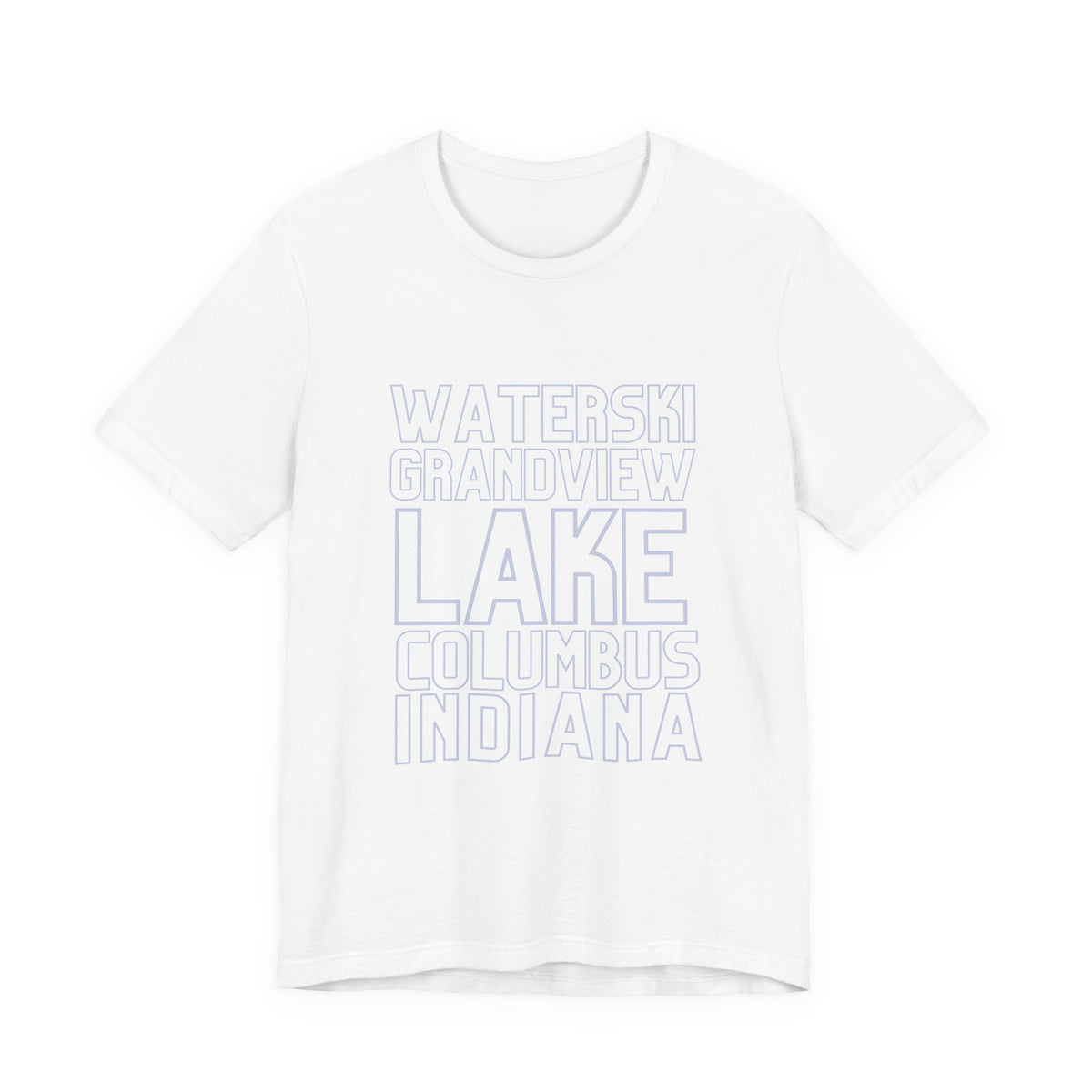 Grandview Lake Columbus Indiana Waterski Tee — Vintage Beach Town T‑Shirt