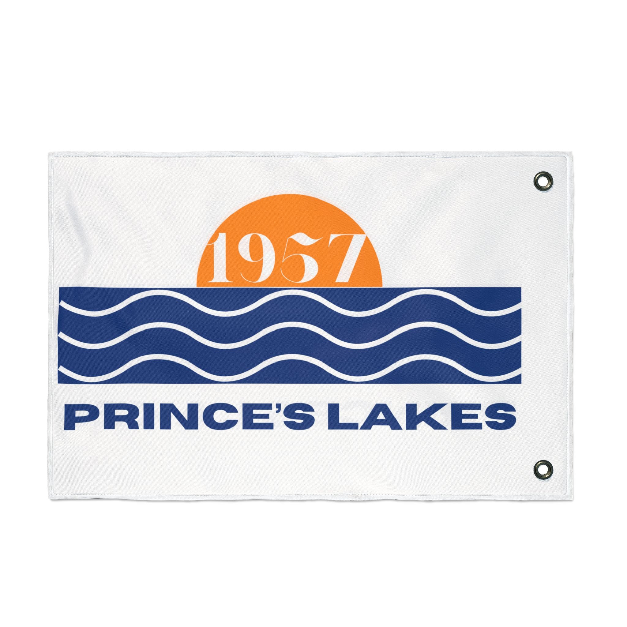 Prince's Lakes 1957 Flag — Double-Sided Lake House Banner