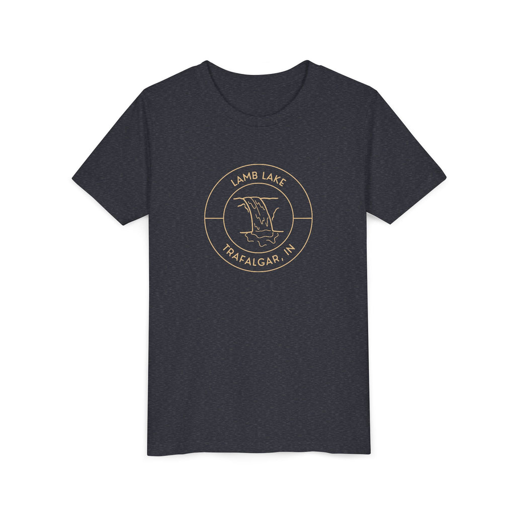 Youth Tee — Lamb Lake Waterfall Emblem