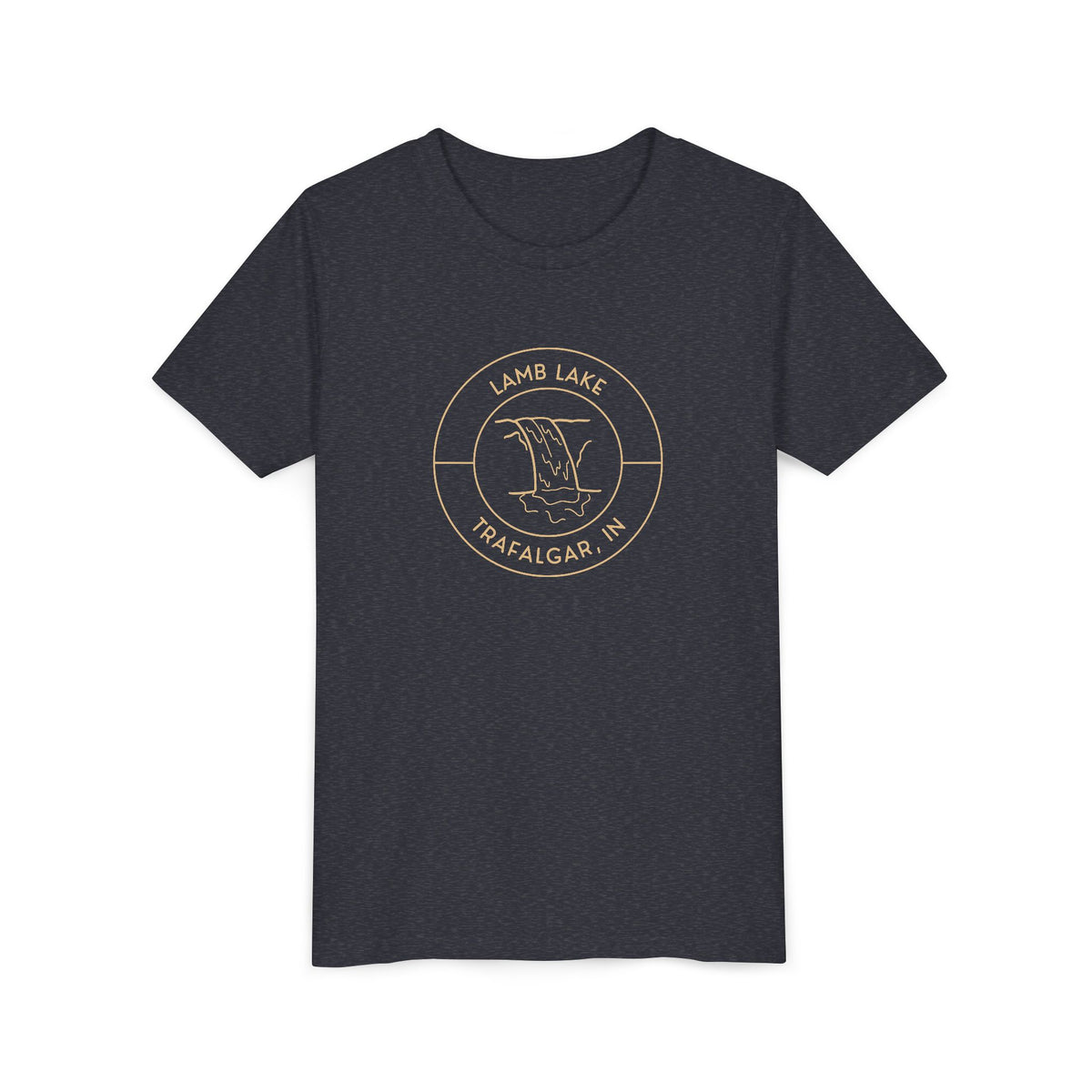 Youth Tee — Lamb Lake Waterfall Emblem