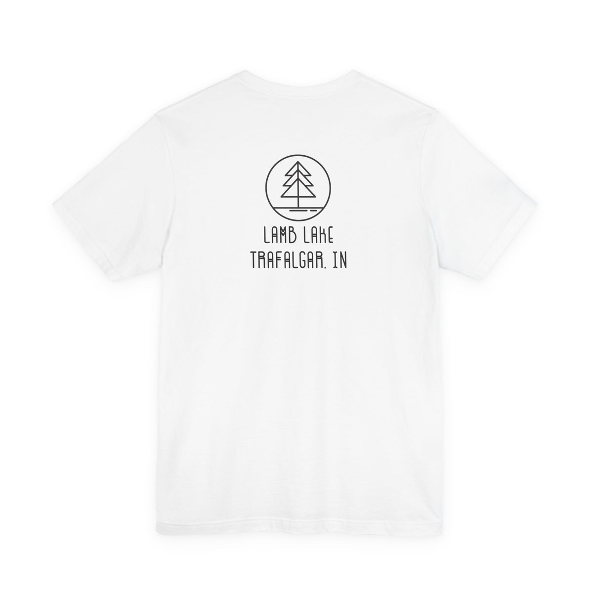 Lamb Lake Minimalist Tee — Lake Forest Graphic Short Sleeve Shirt