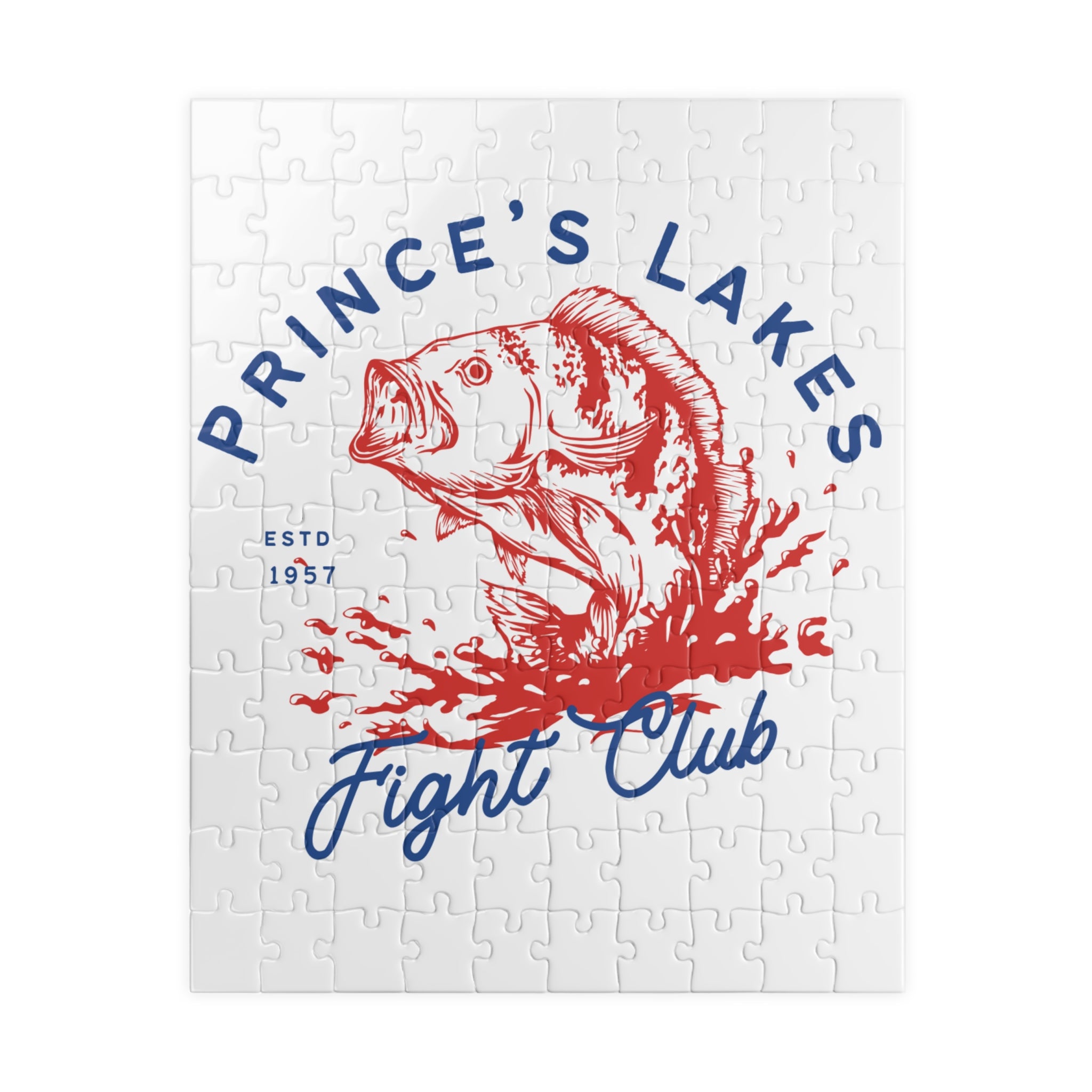 Kids Prince's Lakes Fight Club Fishing Puzzle — Vintage Bass Jigsaw (110, 252, 510 pcs)