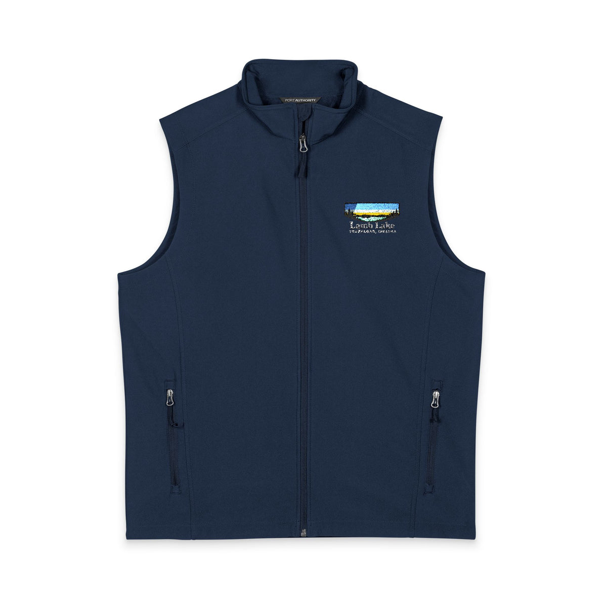 Men's Soft Shell Vest — Lamb Lake Logo Chest