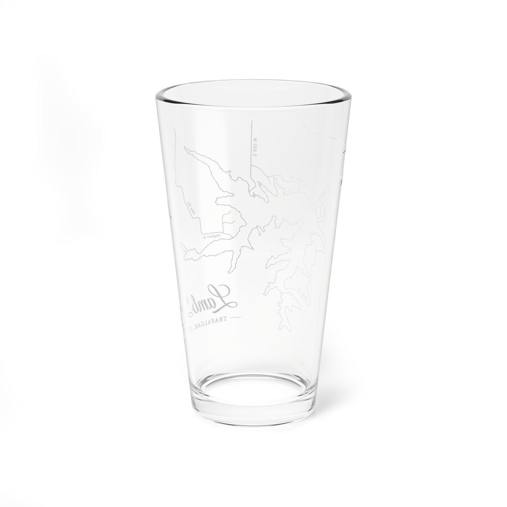 Mixing Glass — 16oz Lamb Lake Map Pint Glass