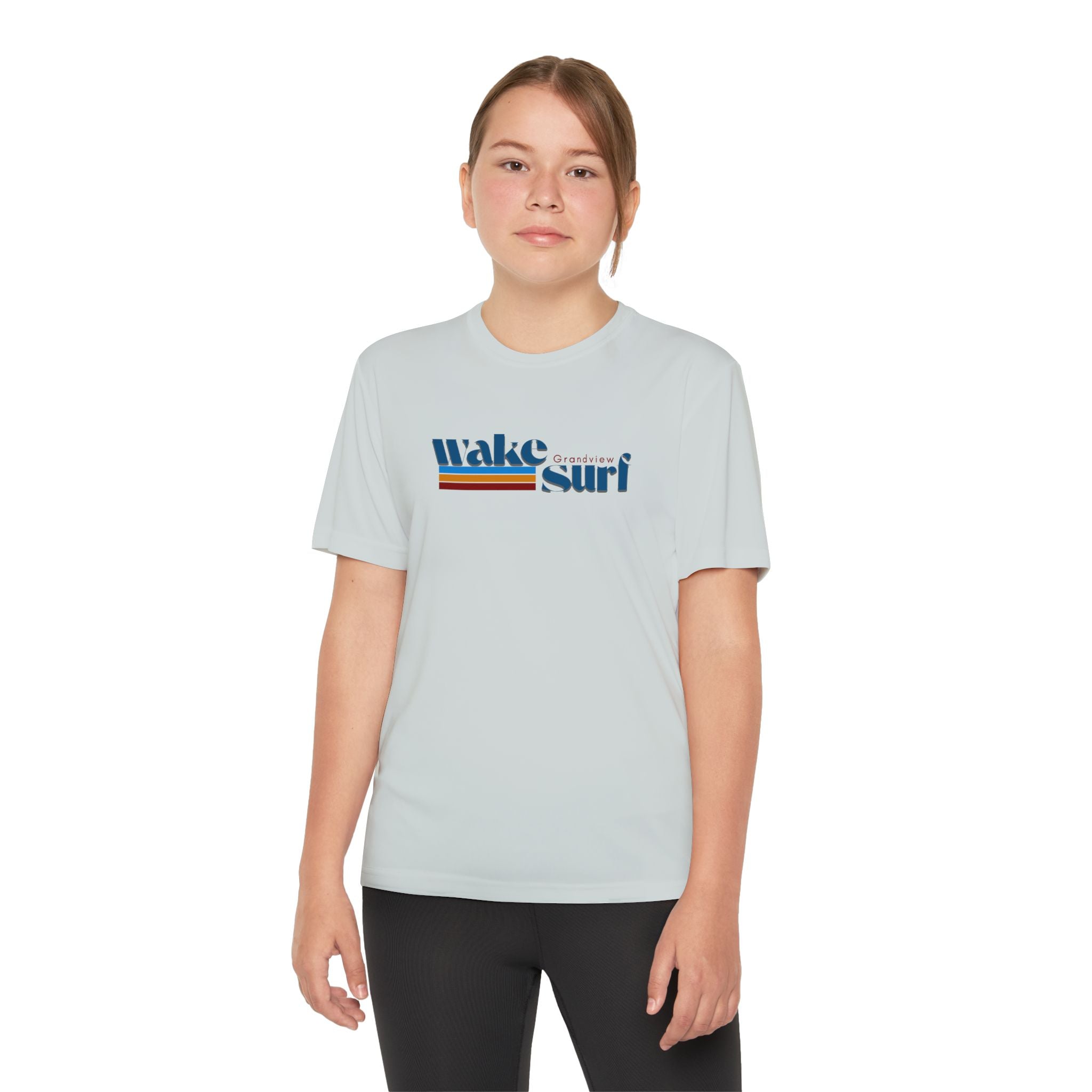 Youth Wake Surf Grandview Tee – Retro Striped Wake Surfing Shirt