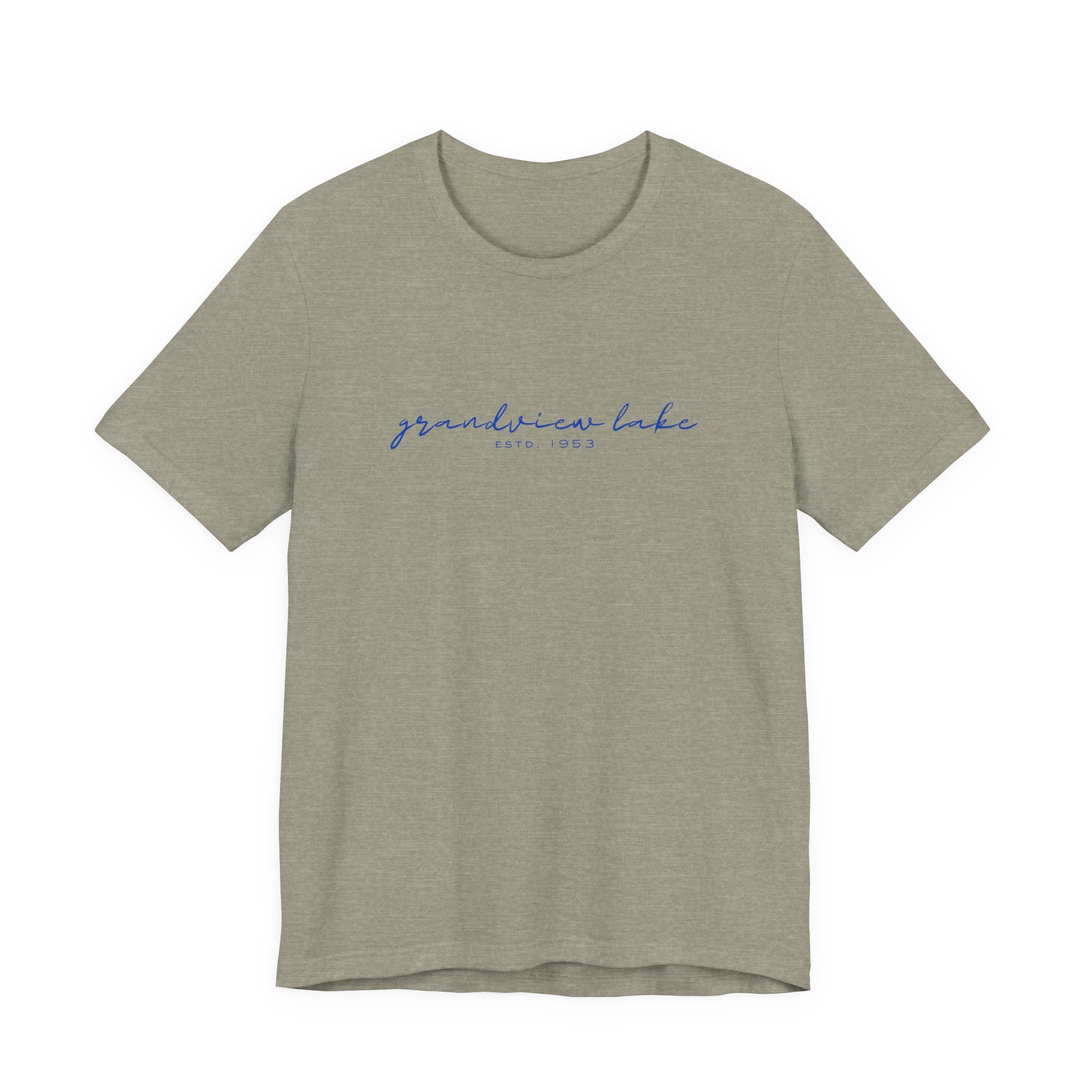 Script "grandview lake" Unisex Jersey Short Sleeve Tee