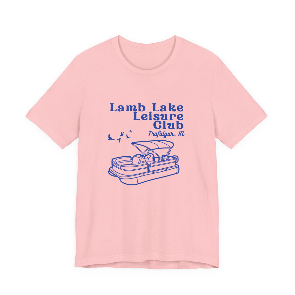 Pontoon Tee – "Lamb Lake Leisure Club" Vintage Boating T-Shirt