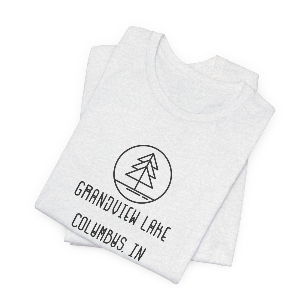 Grandview Lake Minimalist Tee — Lake Forest Graphic Short Sleeve Shirt