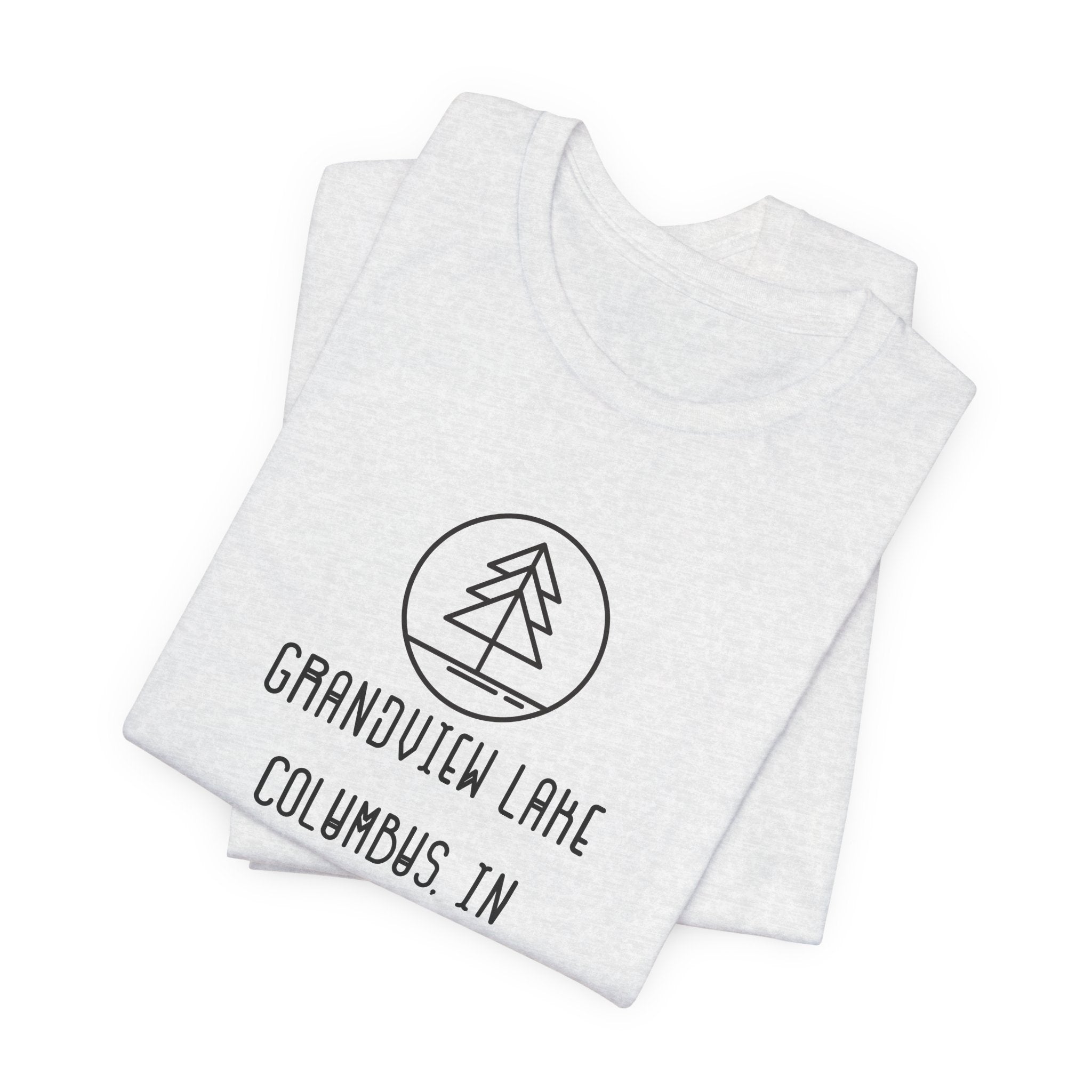 Grandview Lake Minimalist Tee — Lake Forest Graphic Short Sleeve Shirt