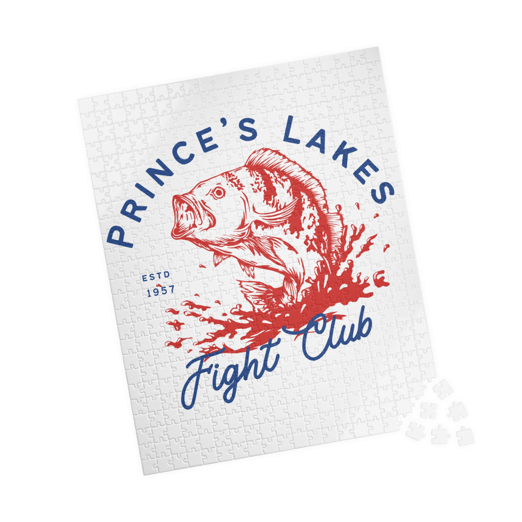 Kids Prince's Lakes Fight Club Fishing Puzzle — Vintage Bass Jigsaw (110, 252, 510 pcs)
