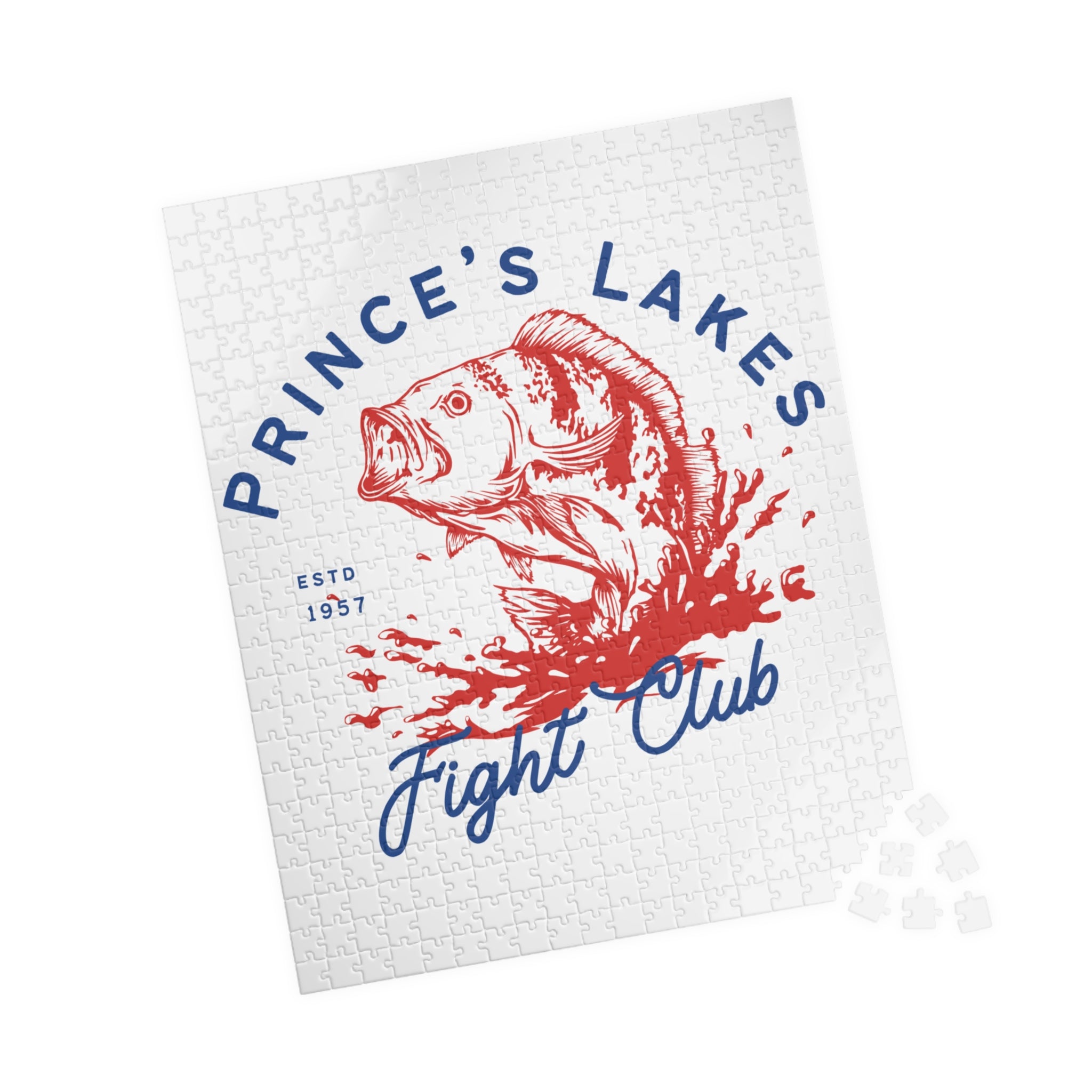 Kids Prince's Lakes Fight Club Fishing Puzzle — Vintage Bass Jigsaw (110, 252, 510 pcs)