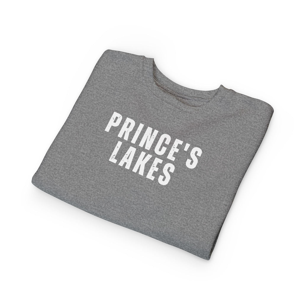Toddler Sweatshirt - "Prince's Lakes" Retro Camp Logo Kids Pullover