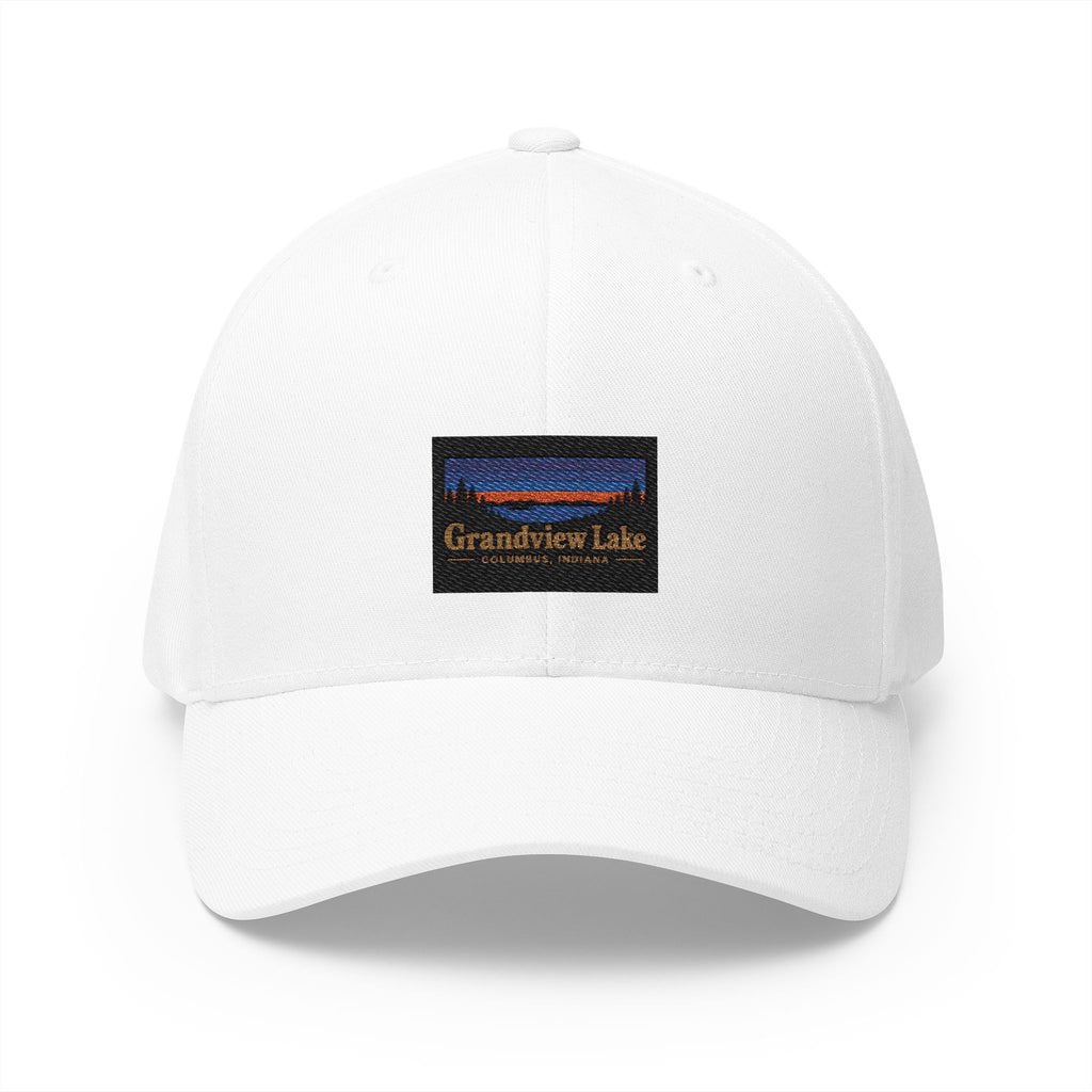 Grandview Lake Embroidered Cap — Scenic Lake Sunset Hat