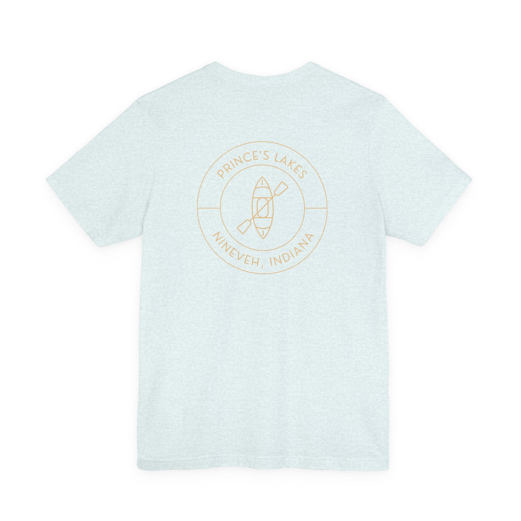 Kayak Pocket & Back Print Prince's Lakes Minimalist Tee —  Short Sleeve Shirt