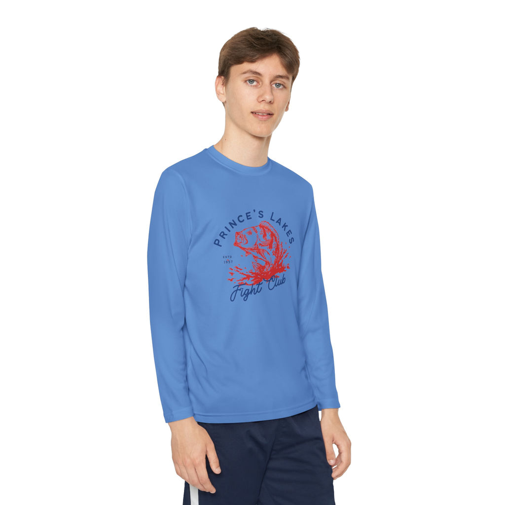 Youth Long Sleeve Tee — "Prince's Lakes Fight Club" Graphic